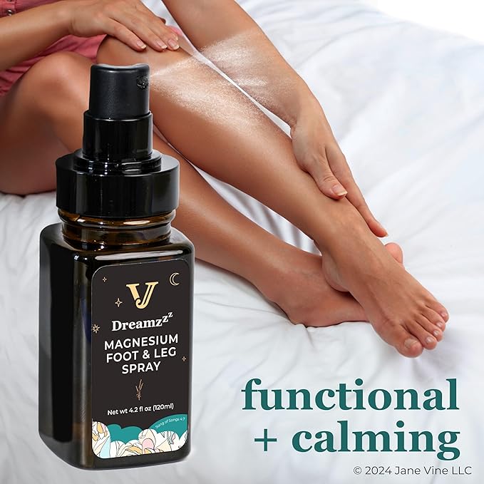 Dreamzzz Magnesium Spray for Feet and Sleep – Blended Formula Magnesium Oil with Lavender & Coconut Oil - Topical Magnesium Body Foot and Leg Spray for Women - Reduced Stickiness - 4.2 oz