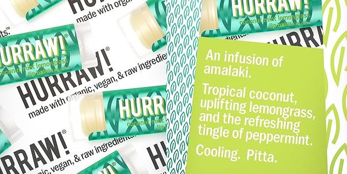 Hurraw! Pitta (Coconut, Mint, Lemon Grass), Natural