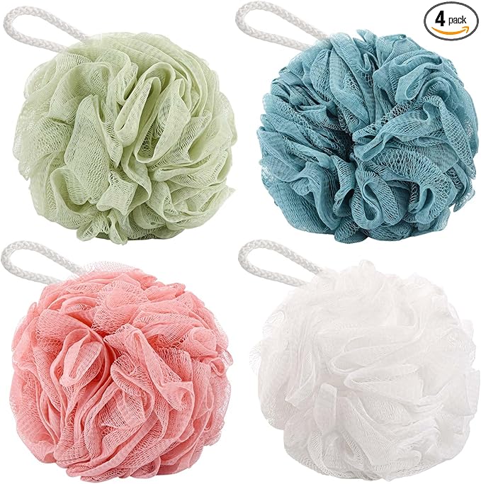 Btyms 4 pieces bath sponge