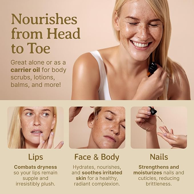 Bella Terra Oils - Organic Vitamin E Oil 16oz - Embrace the Purity of D-Alpha Tocopherol, The Strongest Form of Organic Vitamin E, Perfect Harmony with Skin's Natural Essence