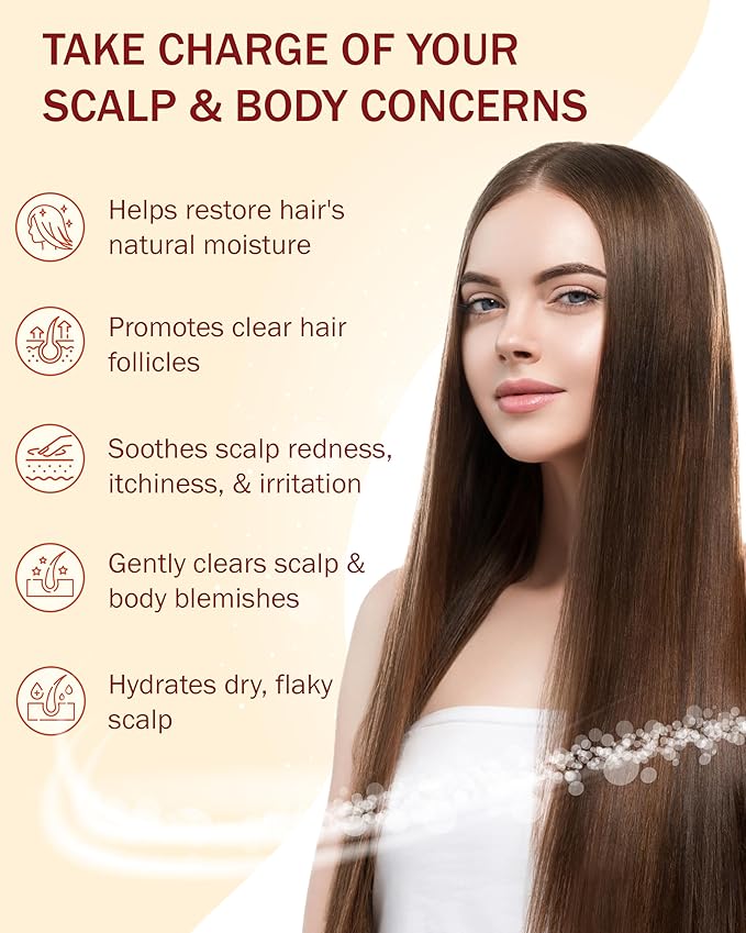 Folliculitis Leave-On Dry Scalp Serum - Non-Greasy Serum for Hair Build-up with Salicylic Acid, Tea Tree Oil & Peppermint Oil - Flaky & Itchy Scalp Care by e70, 2 fl. oz