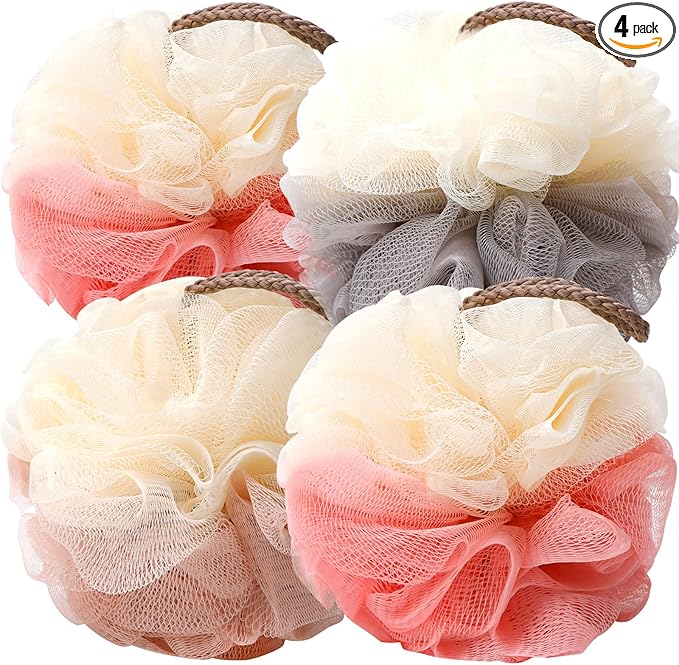 Bath loofah sponge back scrubber