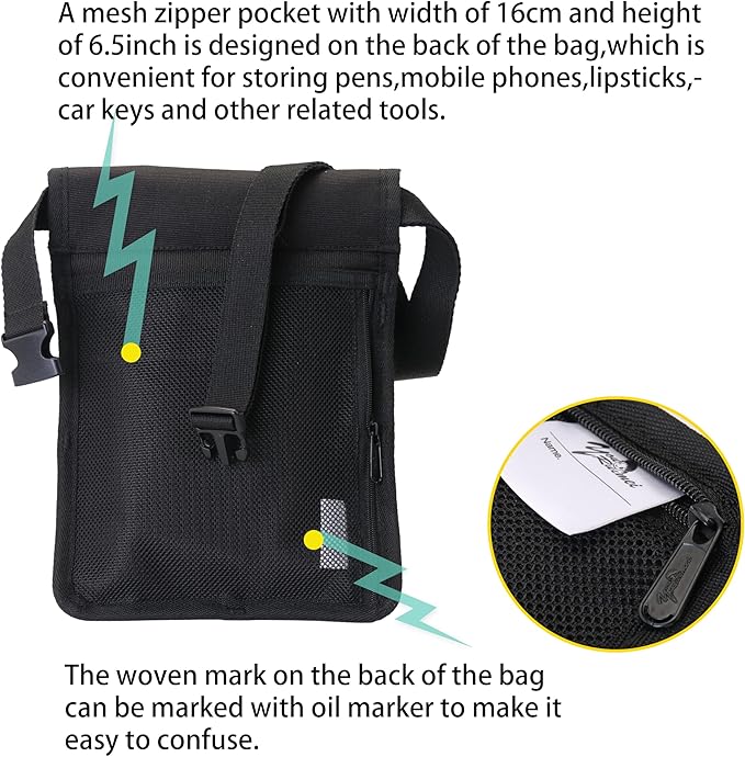 Professional Massage Therapist Holster with Adjustable Belt, Bottle Bag, Lotion & Oil Holster, Black