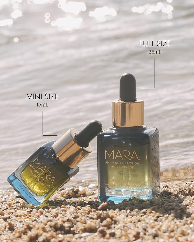 MARA - Natural Algae + Moringa Universal Face Oil | Plant-Based Skin Care | Nourishes with Algae Plankton Blend + Boosts Firmness For All Skin Types, (.5 oz | 15 ml)