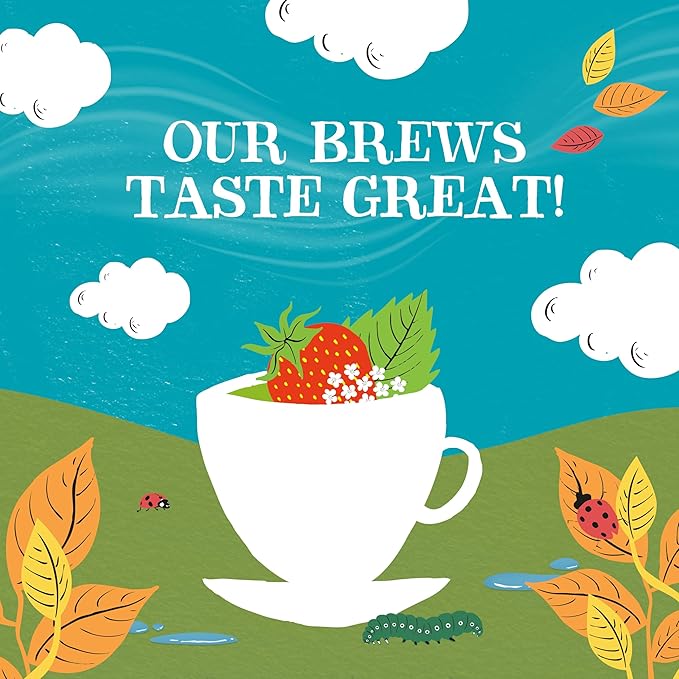 Clipper Tea Strawberry & Elderflower Herbal Tea – Caffeine Free, USDA Organic, Great Hot or Iced – Refreshingly Fruity, Natural, Fair & Delicious – 20 Tea Bags