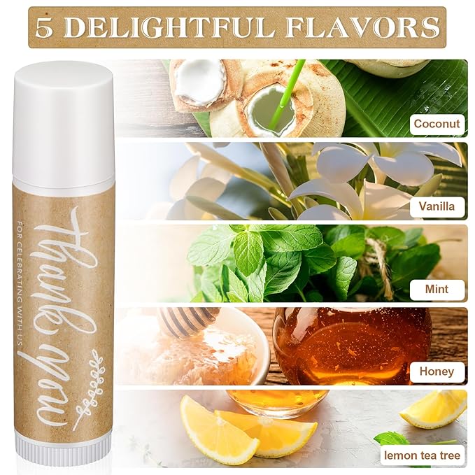 100 Set Thank You Lip Balm Guests