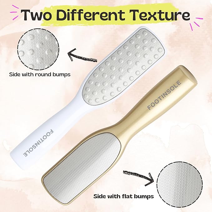 Professional Dual-Sided Foot File : The Essential Callus Remover for Effortlessly Smooth and Soft Feet (Black)