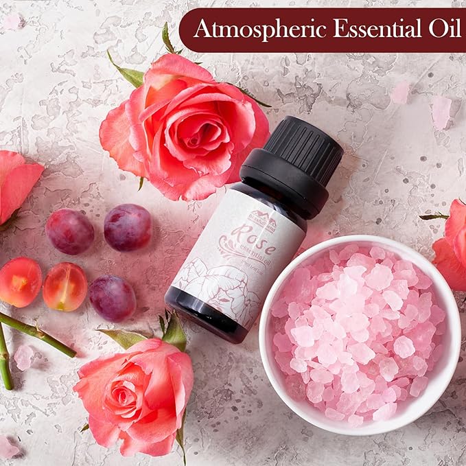 6 Pack Aromatherapy Essential Oils Set Diffuser for Home Care Lavender Jasmine Rose Chamomile Sakura Gardenia Fragrance of Spring Flower Essential Oil Gift Set for Candle Making 10ML