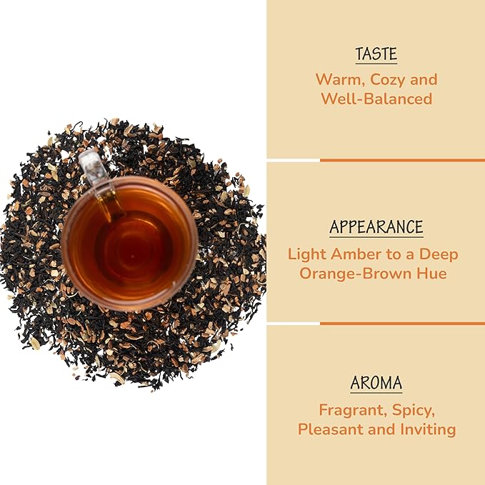BREWIX Pumpkin Spice Black Tea, Loose Leaf (50+ Cups, 3.53oz/100g) | Fall, Warm & Spicy
