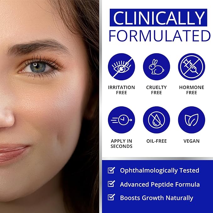 DERMAWORKS Advanced Eyebrow Growth Serum – Rapid Brow Enhancer for Fuller, Thicker & Defined Eyebrows – Castor Oil Alternative for Fast, Visible Results