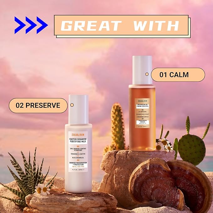 Cactus Ceramide Fortifying Milk | Calm & Hydrate & Reinforce Facial Toner | Relief Dry with ceramide NP & 0.5% Bisabolol | 10% Barrier-Centric Hydrates Toner for Sensitive & Dry Skin