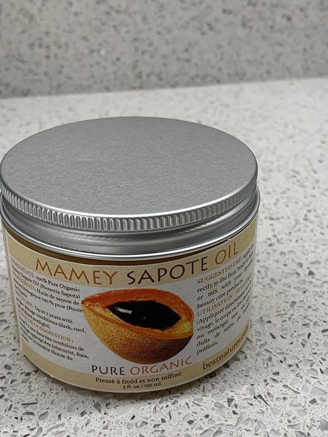 Mamey Sapote Oil Pure Organic Cold Pressed Unrefined 5 fl oz / 150 ml