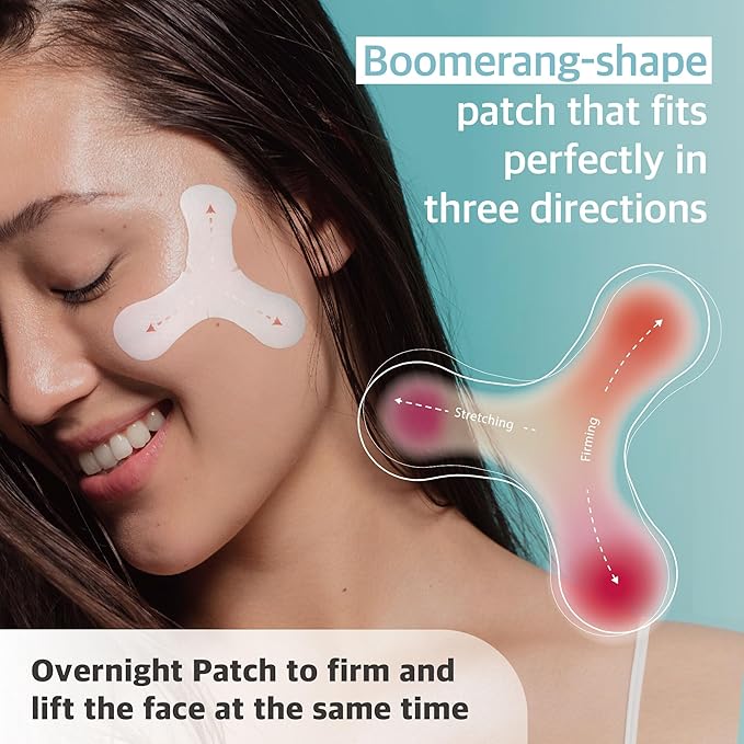 Forehead Wrinkle Patches – 8pcs | Labottach Korean Skincare Hydrogel Firming Patch for Between Eyes, Smile Lines & Fine Lines with Adenosine, Tartaric Acid | Stretch & Lift | Home Skin Care