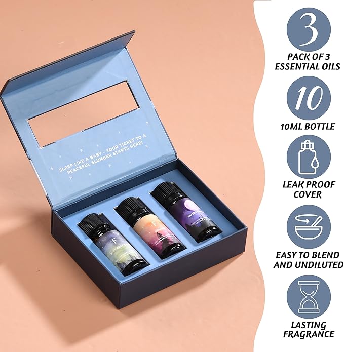 Folkulture Essential Oils for Diffuser Oil | Set of 3 Fragrance Oil Diffuser Oils Scents for Home | Fragrant Oils for Diffusers for Mother's Day Gifts - Rosemary, Eucalyptus, Lavender