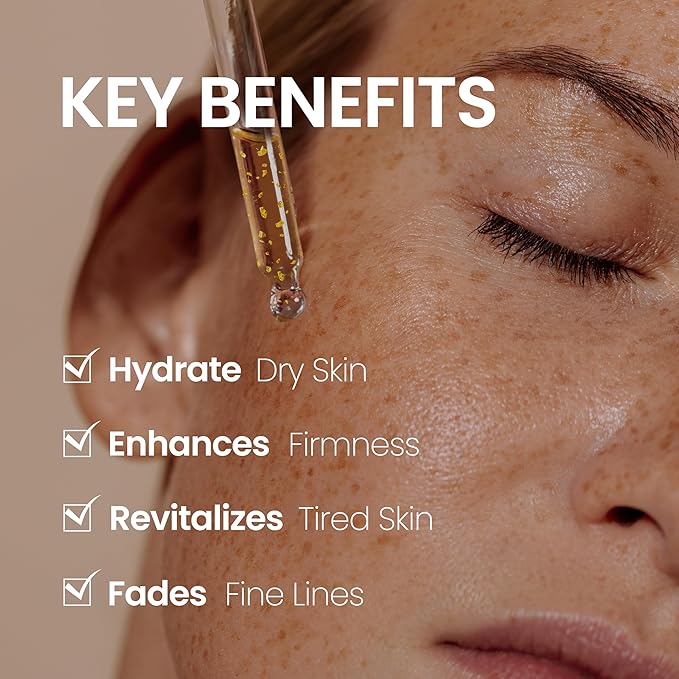 SURMEDIC 24K Gold Repair Ampoule, 99.9% Pure Gold Serum for Face, Hyaluronic Acid, Collagen Nourishing Moisturizer for Firming, Uneven Skintone, Korean Skin Care 100ml / 3.38 oz