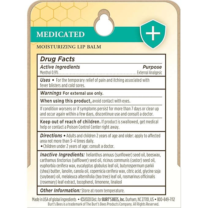 Burt's Bees Cold Sore Treatment and oz.