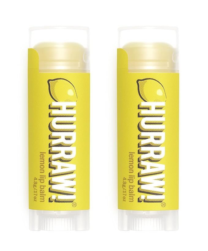 Hurraw! Lemon Lip Balm, 2 Pack: Palm