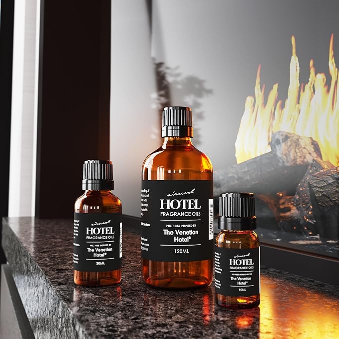 AirScent Hotel Diffuser Oil Inspired by The St.Regis Hotel Scent - Premium Fragrance Oil No. 1025 for Ultrasonic and Waterless Diffusers and Crafting - 30 mL, 1 fl oz Glass Bottle with Dropper