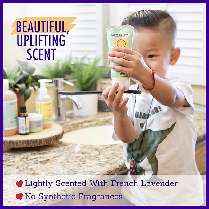 California Baby Calming Hair Gel for Kids | 100% Plant-Based Baby Hair Gel | Medium-Hold | Lavender Scent | Hypoallergenic| 82 g / 2.9 oz.