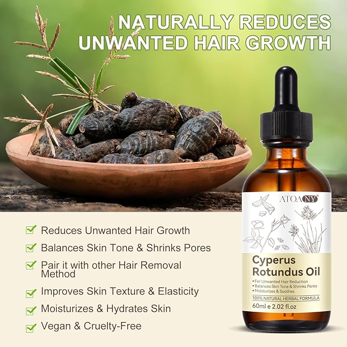 Collagen Face Mask & Cyperus Rotundus Oil for Hair Removal