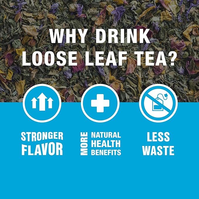 Tiesta Tea - Ginger Citrus Herbal Tea | Loose Leaf | Lemon Ginger with Mint & Chamomile | Caffeine-Free | Hot or Iced | Herbal Bags Alternative | Brews Up to 200 Cups | 12 Ounce Resealable Bulk Pouch