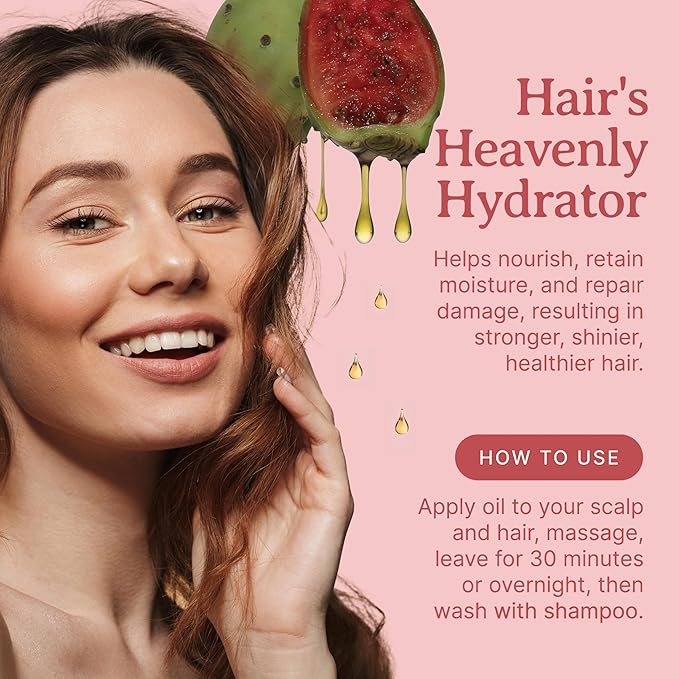 Bella Terra Oils - Prickly Pear Oil 4 oz - Extracted from Cactus Pear, Enriched with Omega-6, Vitamin K, Experience the Opulence of Nature