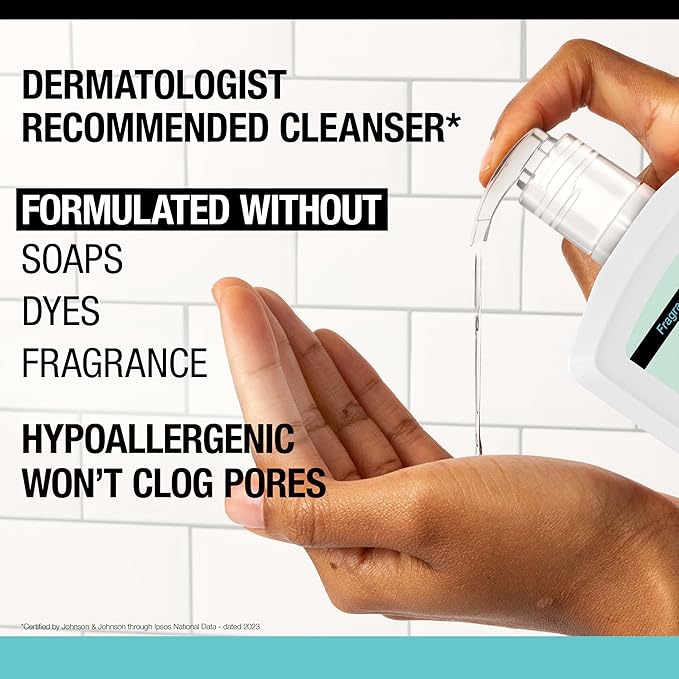 Neutrogena Fragrance Free Ultra Gentle Foaming Daily Cleanser, Hydrating Face Wash for Sensitive Skin, Removes Makeup & Gently Cleanses Without Over Drying, Hypoallergenic, 12 fl. oz