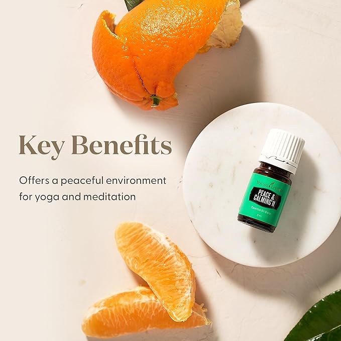 Young Living Peace & Calming II Essential Oil | 5ml | 100% Pure and Premium-Grade | Diffuser-Friendly | Comforting, Fresh Citrus Aroma | Promotes Peaceful Meditation