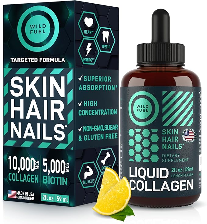 WILD FUEL Concentrated Liquid Collagen Peptides and Dental Probiotics for Fresh Breath Bundle