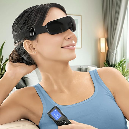 Electric Heated Eye Mask to Relieve Dry Eyes, Styes, Irritated Eyes, Gritty Eyes, Burning Eyes, Puffiness, Computer Strain, Blepharitis, MGD, Migraines & Stress. Patented As Seen on TV. 10 Heat Levels
