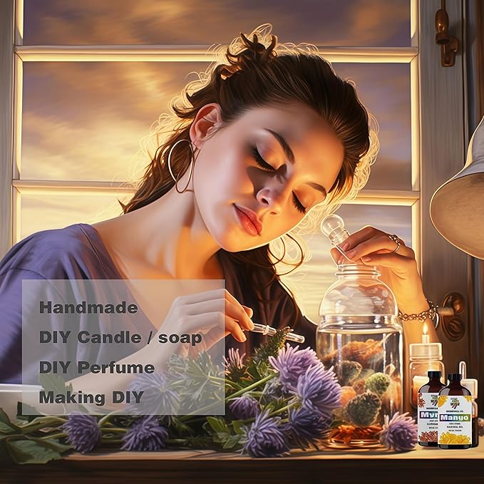 Cherry Blossom Essential Oil (4 oz) – 100% Pure Fragrance Oil for Diffusers, Humidifiers, Relaxation, Bath, Candles, Soap Making, DIY, Home Cleaning, Gifts