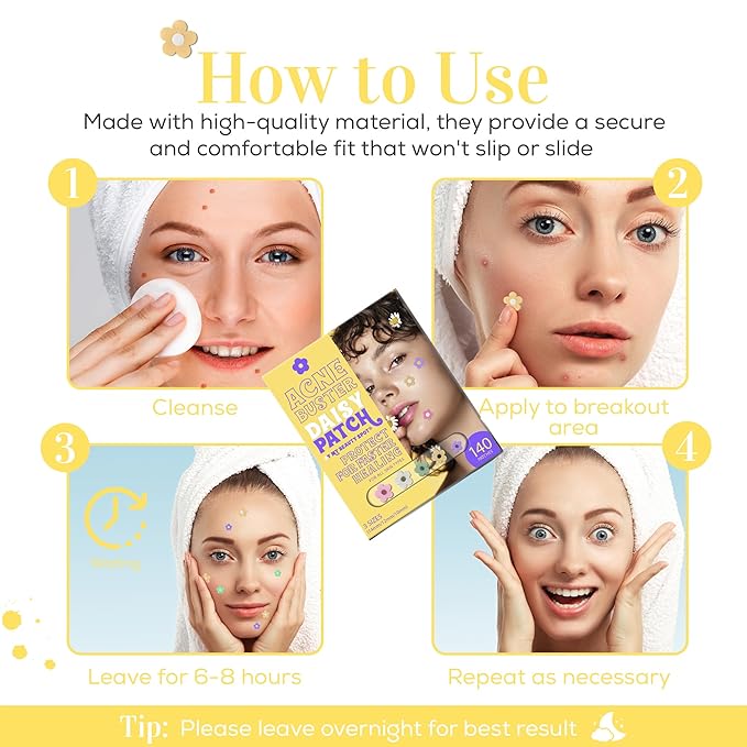 My Beauty Spot Pimple Patches Cute Acne Patches for Face (140 Patches) with Hydrocolloid, Tea Tree Extra & Salicylic Acid, Colorful Fun Designs – Pimple Patches for Face Acne Spot Treatment