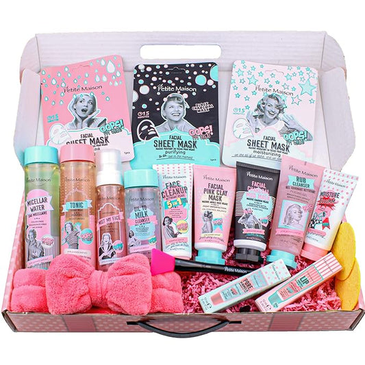 Gift Box for Women - Care Package With Spa Skin Care Sets for Mom, Her, Sister, Aunt, Friends - Unique Birthday, Christmas, Wedding Basket