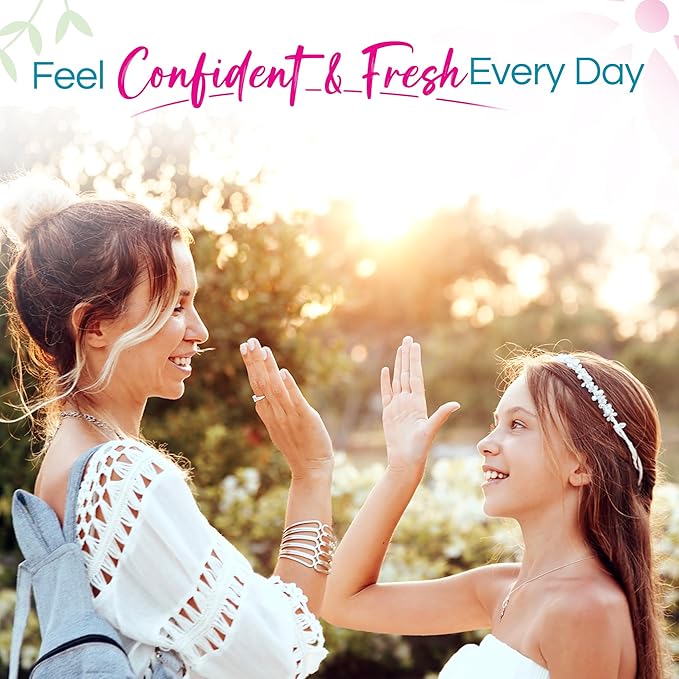 Good for You Girls Aluminum-Free, Natural & Vegan Deodorant for Kids, Preteens, Teens, Safe & Effective Odor Protection, Clear Roll-On, Natural Fragrance | Soft Powder, 3 oz (Pack of 2)