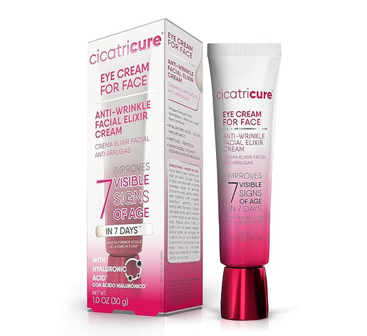 Cicatricure Eye Cream for Face: 7-in-7 Anti-Wrinkle, Peptides & Vitamins Reduce 7 Aging Signs in 7 Days, Hydrating, Oil-Free, 1oz