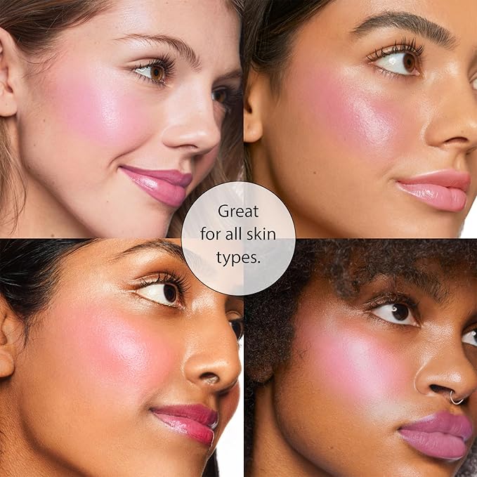 Frilliance Hydrating Cream Blush, Think Pink Glow Tint, Cruelty Free Hypoallergenic for Teens of All Skin Types, 30 ml / 1 fl oz