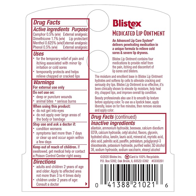 Blistex Medicated Lip Ointment 0.21 oz