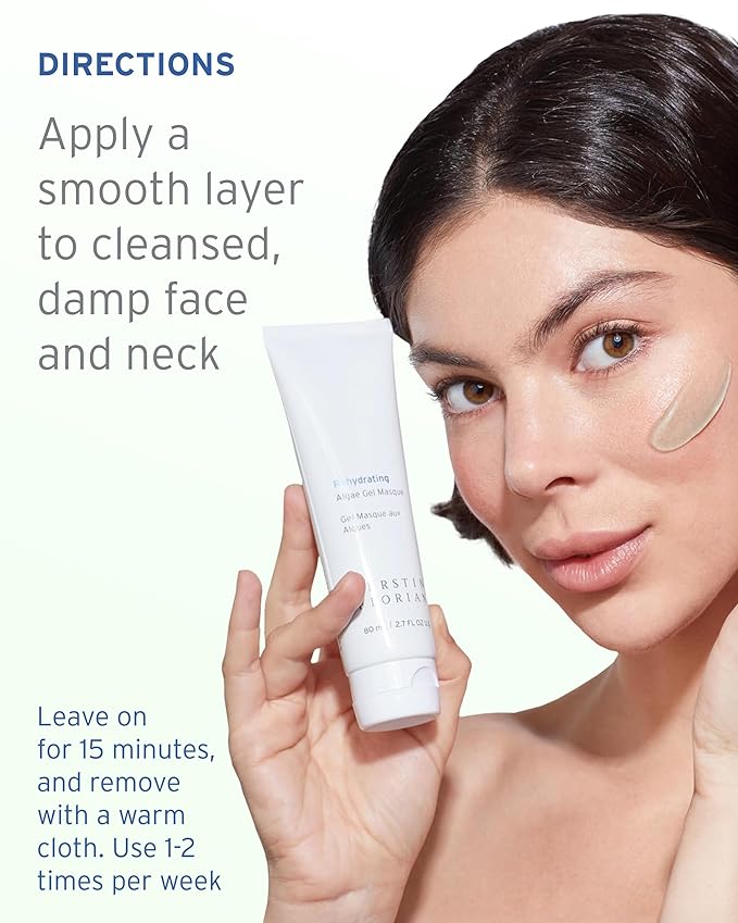 Kerstin Florian Rehydrating Algae Gel Masque | Hydrating Face Mask for Dry Skin | Clarifies & Nourishes with Plant Extracts | 2.7 fl oz