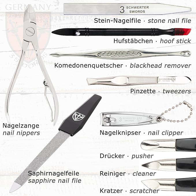 3 Swords Germany – manicure pedicure set kit (656)