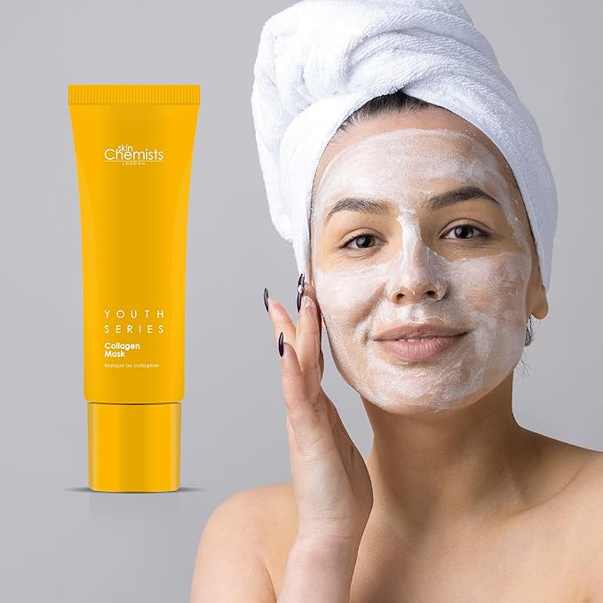 Skin Chemists Collagen Face Mask | Anti Aging Face Mask for Youthful, Hydrated Skin | Reduces Fine Lines & Wrinkles - Revive, Moisturize, and Soften Face Mask SkinCare 50ml