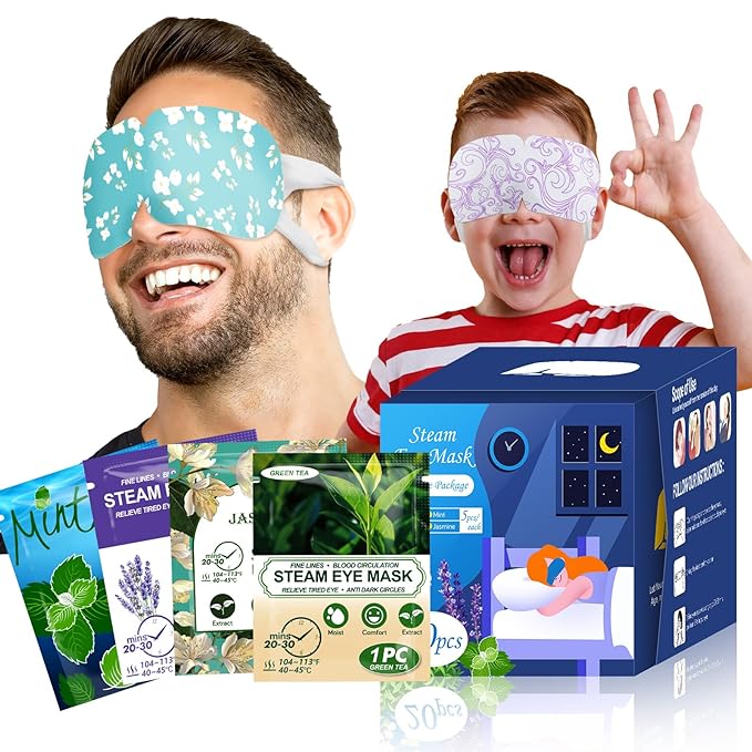 20-pack steam eye masks for