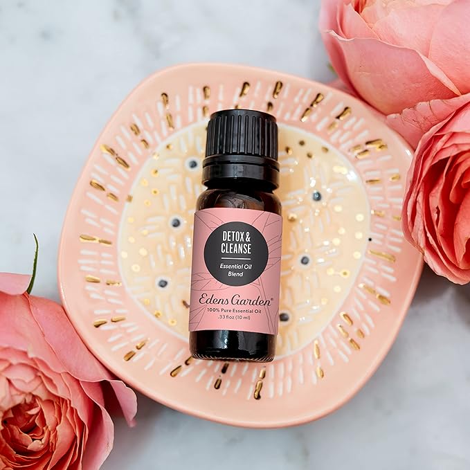 Edens Garden Detox & Cleanse Essential Oil Blend- 100% Pure Premium Grade, Undiluted, Natural, Therapeutic, Aromatherapy, The Best for Diffusing, Skin, Humidifiers, Kid Safe 10 ml (.33 fl oz)