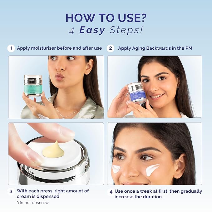 Retinol Cream for Face with Niacinamide - Night Cream for face to Fight the Look of Wrinkles, Fine lines - Helps in Brighten, Firms & Improves Skin Tone, 50ml - Men and Women