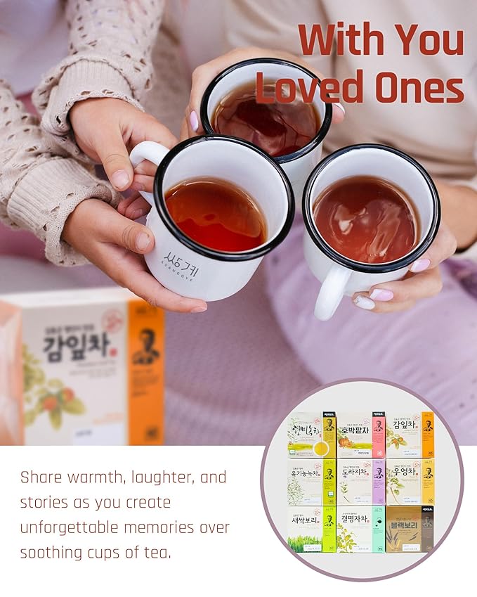 Ssanggye Wild Mulberry Leaves Tea 1.0g X 40 Tea Bags, Premium Korean Herbal Tea Hot Cold Herb Savory 4 Seasons Made in Korea
