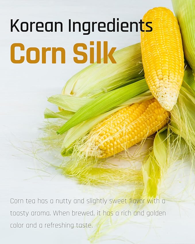 Ssanggye Corn Silk Tea 1.3g X 40 Tea Bags Herbal Premium Tea Refreshing Savory Sweet Flavor 4 Seasons Made in Korea
