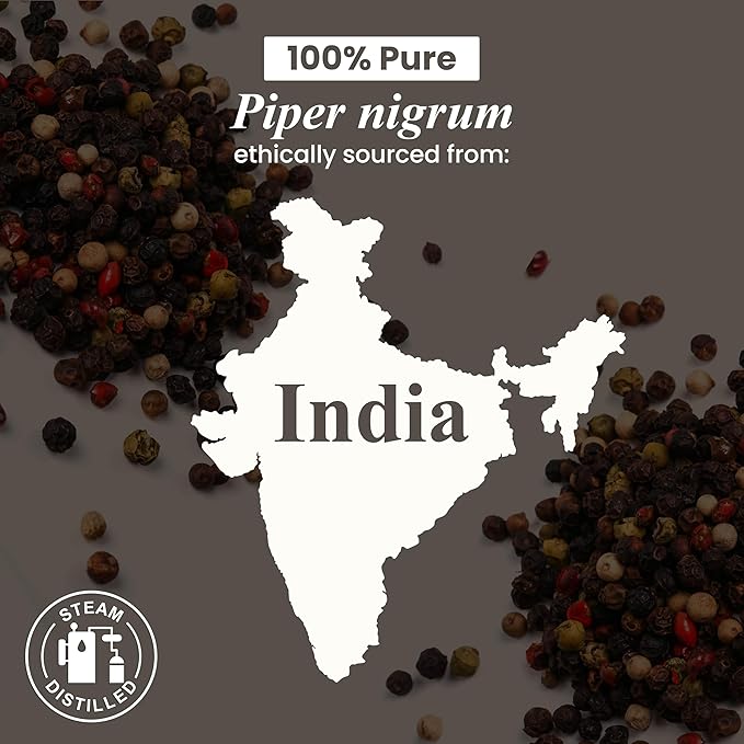 Handcraft Blends Black Pepper Essential Oil - 1 Fl Oz - 100% Pure and Natural - Premium Grade Essential Oil for Diffuser and Aromatherapy