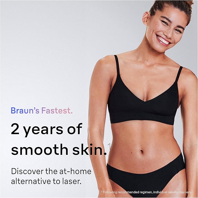 Braun IPL Skin i·expert, at Home Laser Hair Removal, Permanent Visible Hair Reduction, Holiday Gifts for Women and Men with Free App, SMART IPL, Vanity Case, Venus Razor, 4 Smart Heads, PL7387