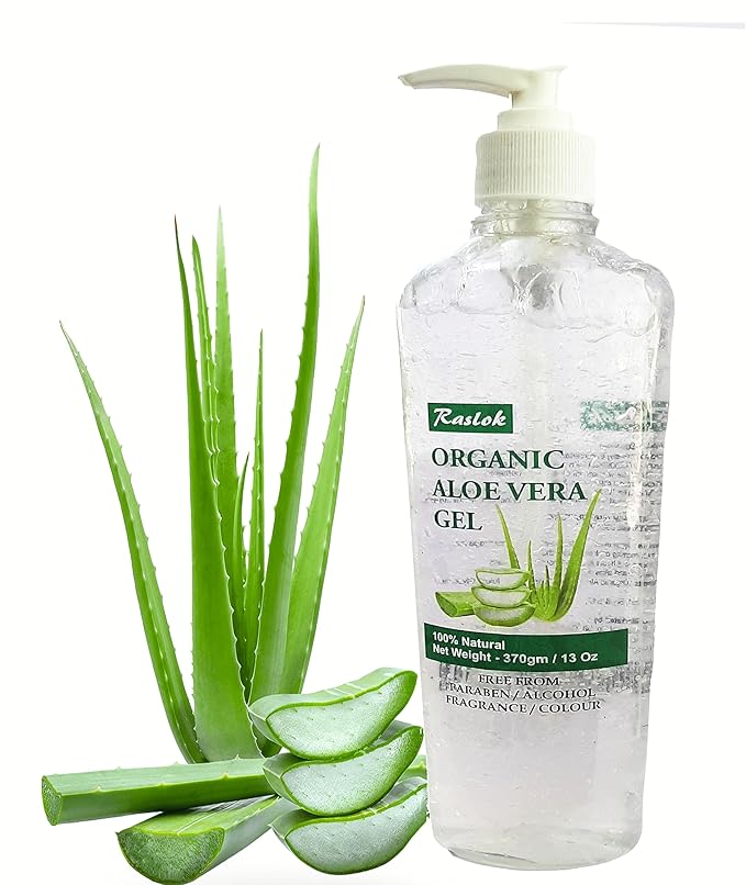 Aloe Vera Gel | Pure & Natural Aloe Gel | For Moisturizing Face Skin & Hair Care | Durable Moisturizing Hydrating Soothing Non-Sticky - 13 oz - 370gm (Natural)