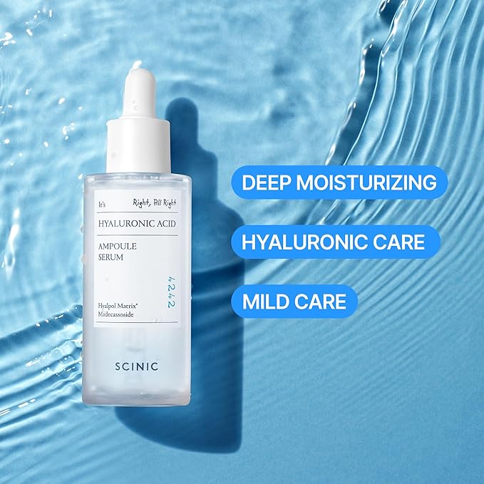 SCINIC Hyaluronic ACID Ampoule Serum 50ml, 1.69oz / 5 types of hyaluronic acid, moisture retention, inner dryness/Korean Ampoule/korean skin care