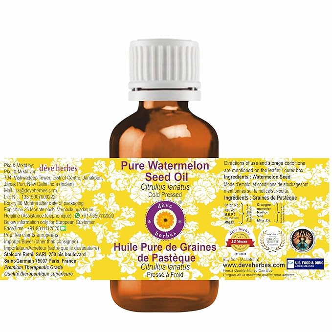 Deve Herbes Pure Watermelon Seed Oil 30ml (1 oz)
